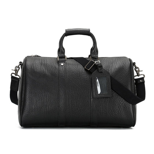 Sleek Leather Duffle Bag - A Modern Classic