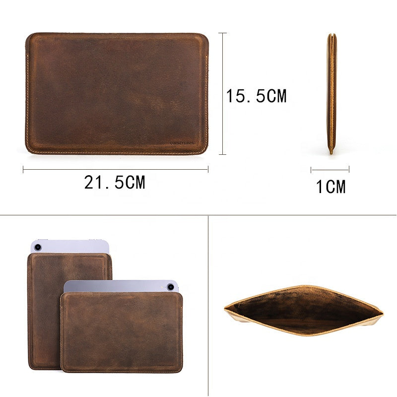 Slim Cow Leather Tablet Sleeve for iPad Mini