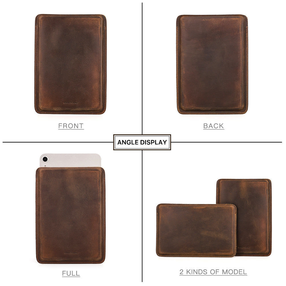 Slim Cow Leather Tablet Sleeve for iPad Mini