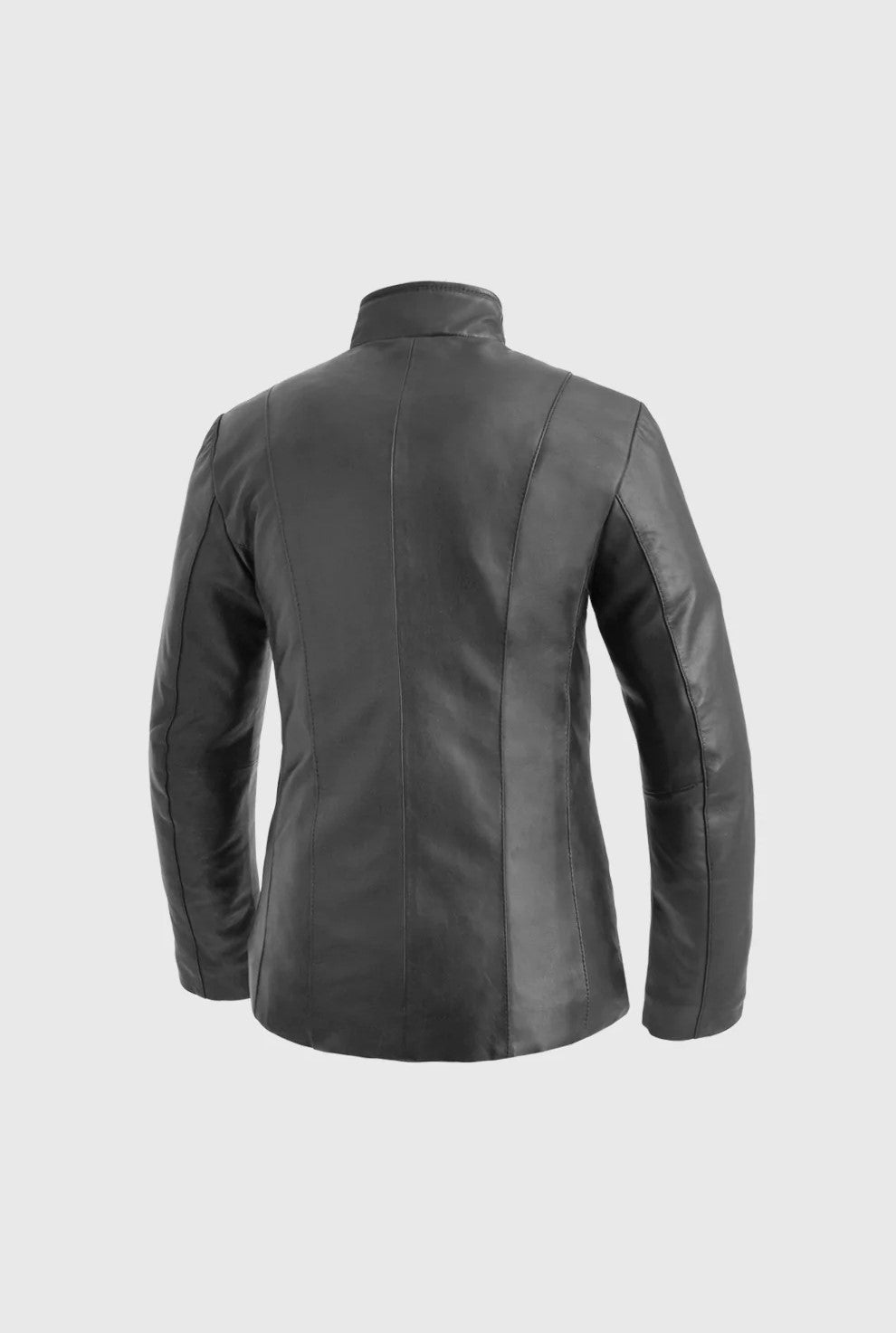 Gothic Women's Lambskin Leather Jacket, Black Soft Leather Women's Jacket - Image 2