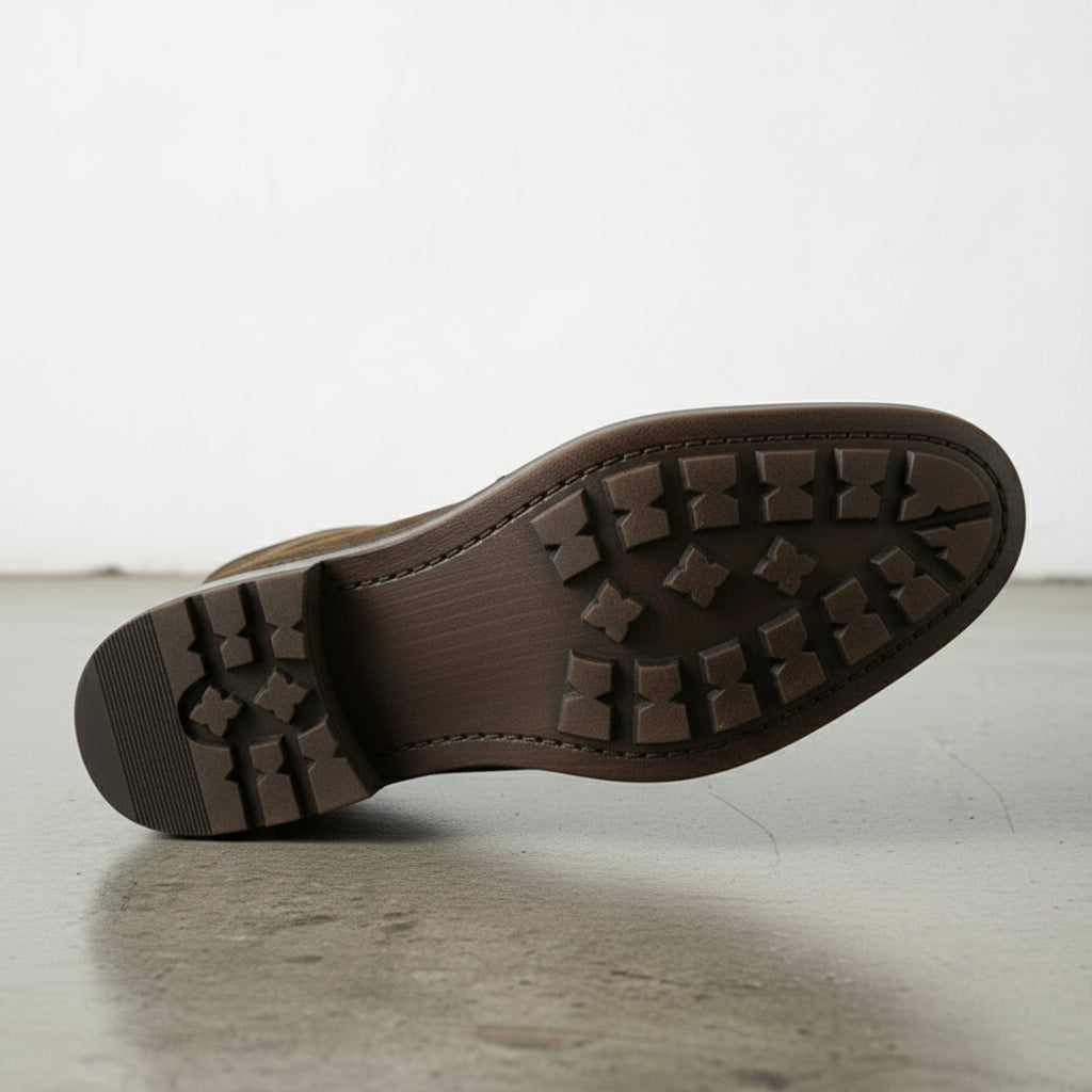 sole-view - Men's Handmade Suede Ankle Boots