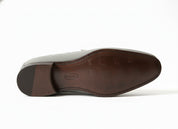 sole-view - Handmade Men Gray Suede Tassels Shoes Moccasins Loafer Driving Shoes