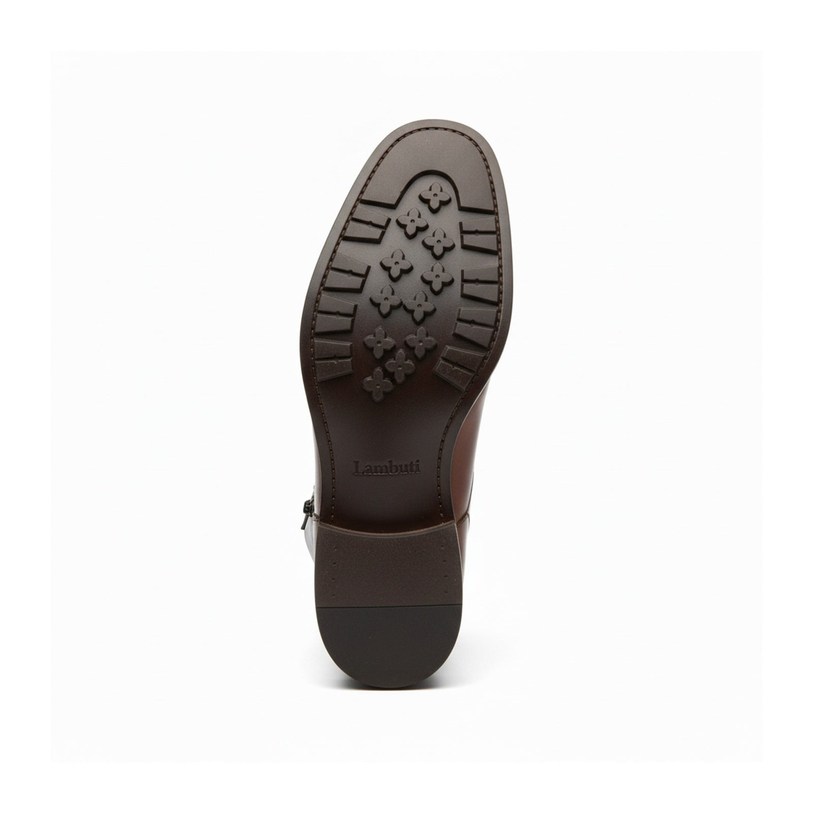 sole-view - Antique Brown Leather Biker Boots