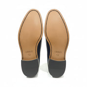 Brown Leather Tassel Moccasins Formal Dress Shoes - sole-view