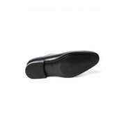 Men's Black Leather Tuxedo Shoes - sole-view