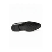Handmade Mens Black Formal Shoes, Men Black Tuxedo Leather Shoes, Shoes - sole-view