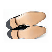 Handmade Mens Formal Shoes, Mens Fashion Black Dress Shoes, Mens Shoes - sole-view