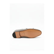Light Gray Suede Tassel Moccasins - sole-view
