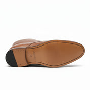 Men's Antique Brown Leather Chukka Boots - sole-view