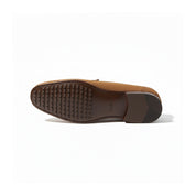 sole-view - Men's Beige Suede Slip-On Moccasins