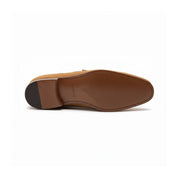 sole-view - Men's Beige Suede Tassel Loafers