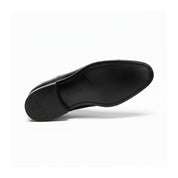 sole-view - Men's Black Calf Leather Oxford Dress Shoes