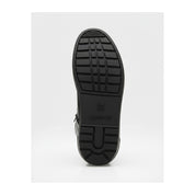 sole-view - Men's Black Leather Biker Sneakers