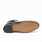 sole-view - Men's Black Leather Chelsea Boots