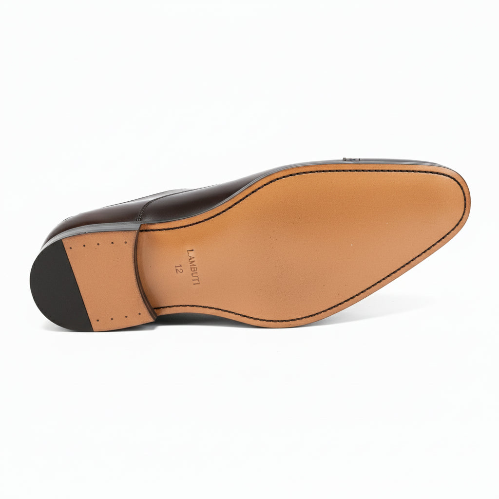 sole-view - Men's Black Leather Formal Dress Shoes
