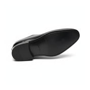 sole-view - Men's Black Leather Oxford Brogue Shoes