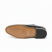 sole-view - Men's Black Leather Oxford Dress Shoes