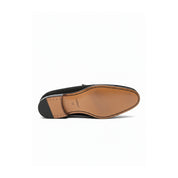 sole-view - Men's Black Suede Moccasin Shoes