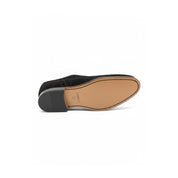 sole-view - Men's Black Suede Oxford Dress Shoes