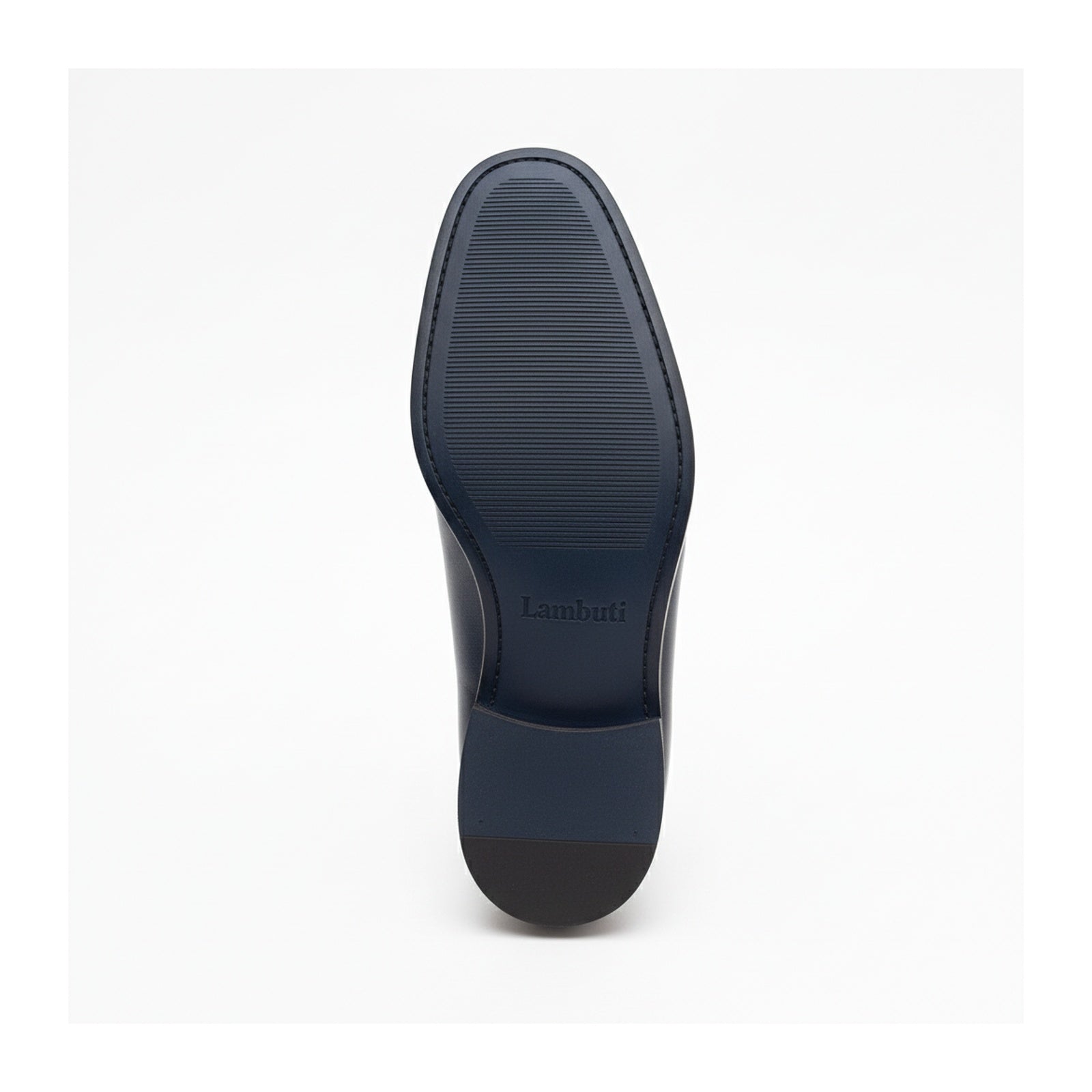 sole-view - Men's Blue Leather Oxford Dress Shoes