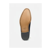 sole-view - Men's Blue Suede Moccasins with Leather Sole