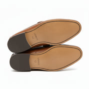sole-view - Men's Brown Casual Loafer Suede Shoes