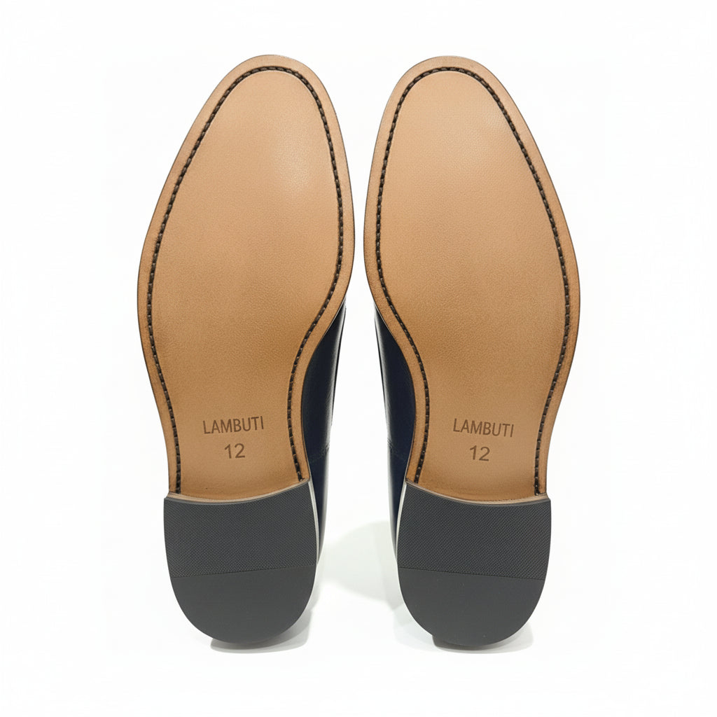 sole-view - Men's Brown Leather Brogue Shoes