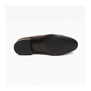 sole-view - Men's Brown Leather Cap-Toe Oxford Shoes