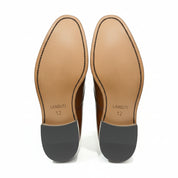 sole-view - Men's Brown Leather Cap Toe Shoes