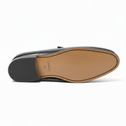 sole-view - Men's Brown Leather Casual Loafers