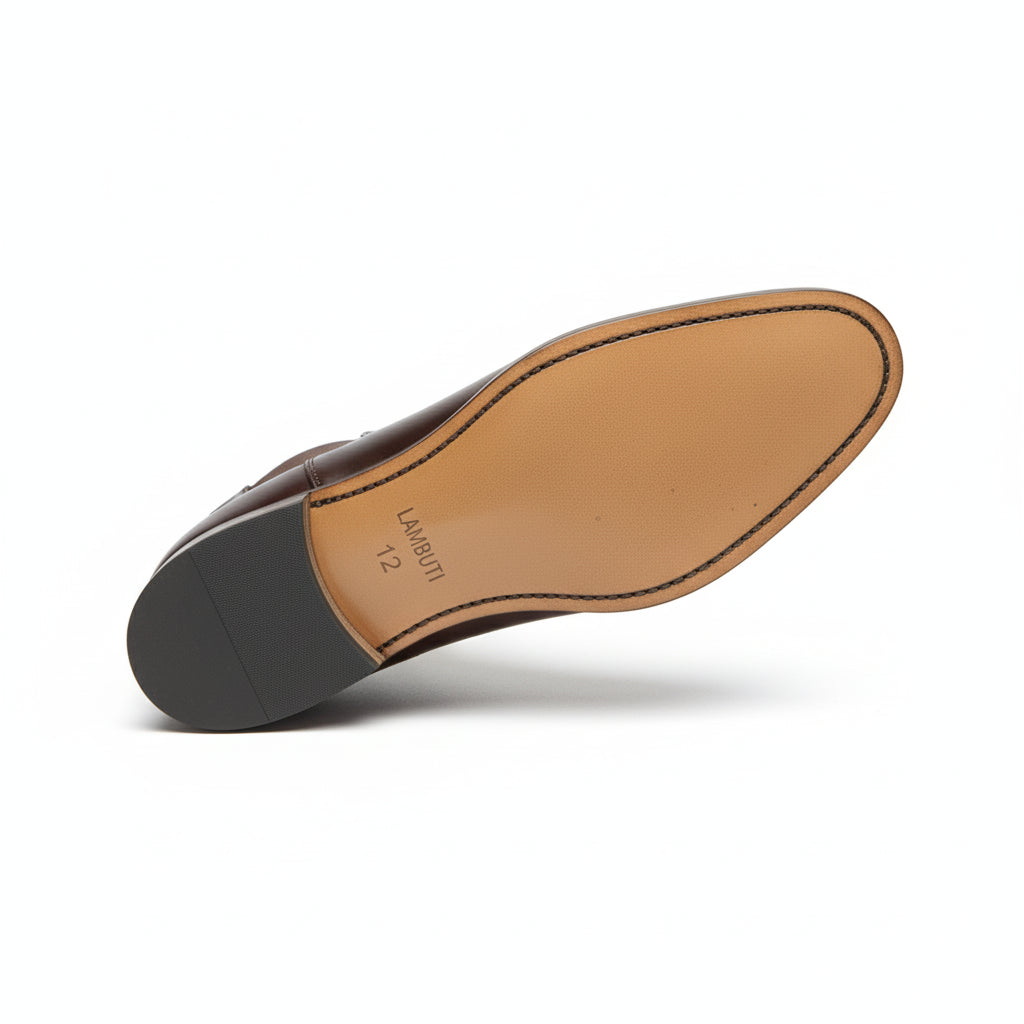 sole-view - Men's Brown Leather Chelsea Boots