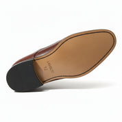 sole-view - Men's Brown Leather Derby Shoes