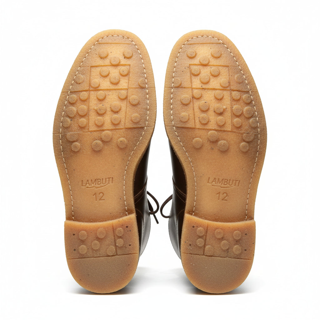 sole-view - Men's Brown Leather Desert Boots