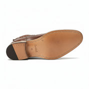 sole-view - Men's Brown Leather Dress Boots