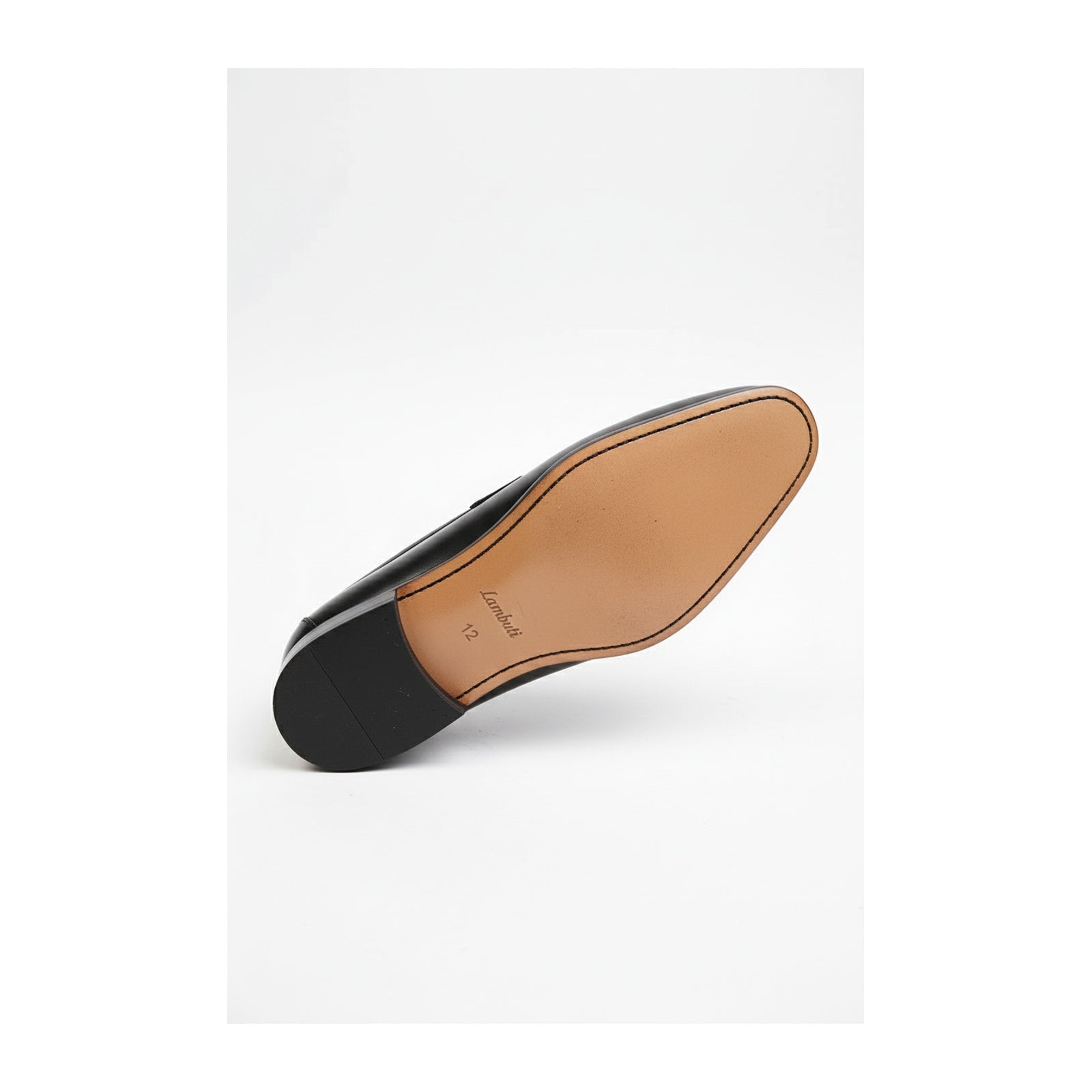 sole-view - Men's Brown Leather Dress Moccasins