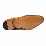 sole-view - Men's Brown Leather Formal Dress Shoes