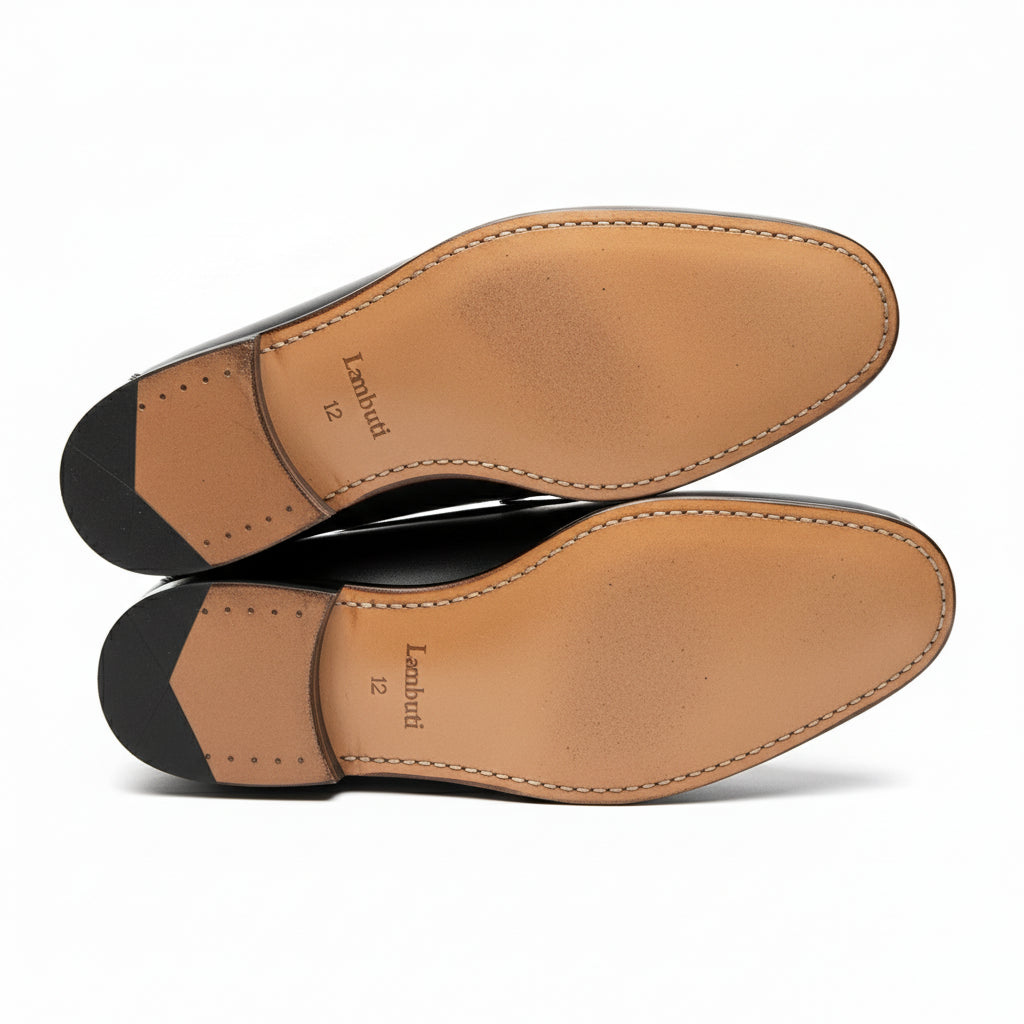 sole-view - Men's Brown Leather Loafer Shoes
