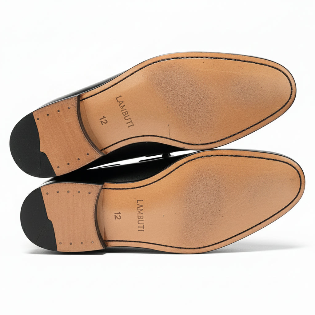 sole-view - Men's Brown Leather Loafers