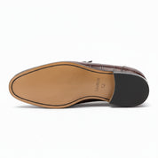 sole-view - Men's Brown Leather Moccasins