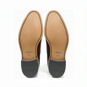 sole-view - Men's Brown Leather Oxford Dress Shoes