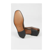 sole-view - Men's Brown Leather Oxford Dress Shoes