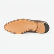 Men's Brown Leather Oxford Shoes - sole-view