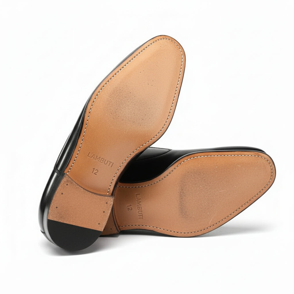 sole-view - Men's Brown Leather Oxford Shoes