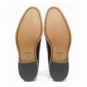 sole-view - Men's Brown Leather Wingtip Brogue Shoes
