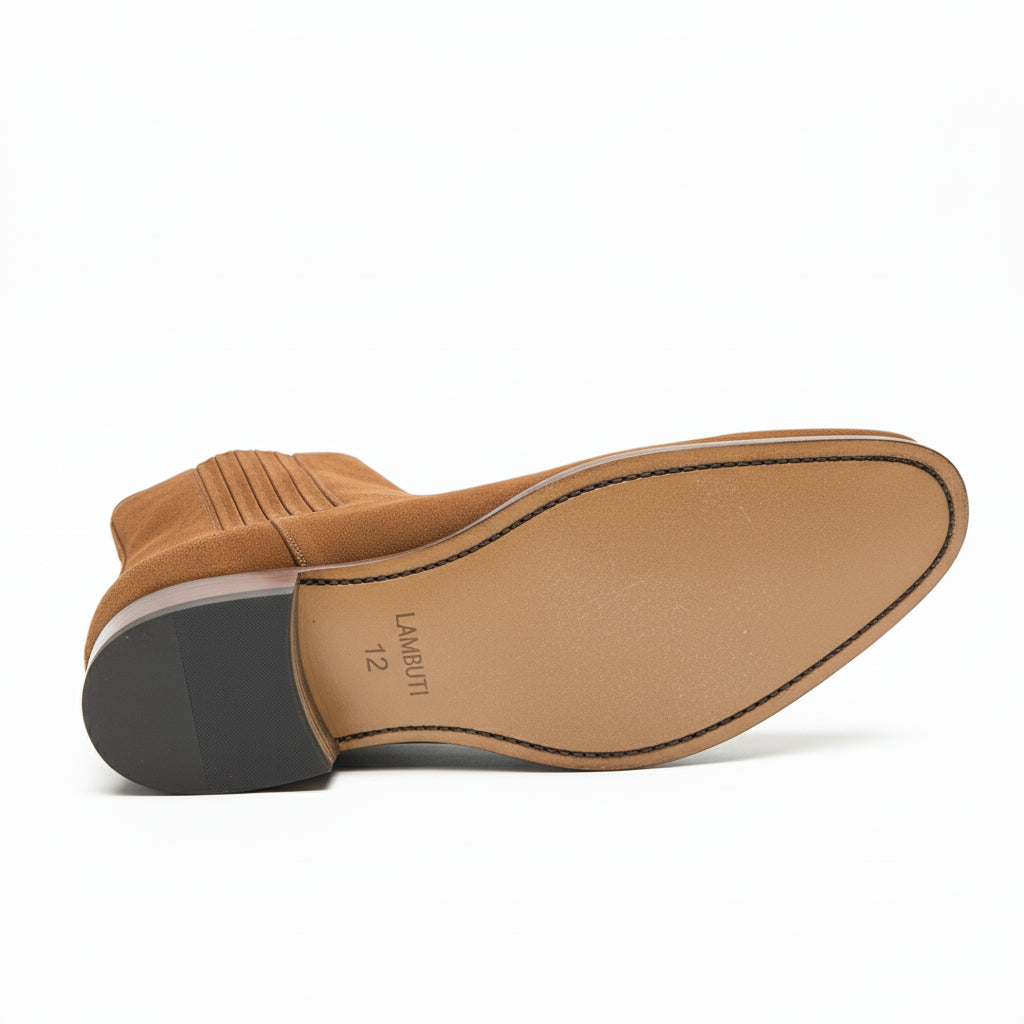 sole-view - Men's Brown Suede Chelsea Boots