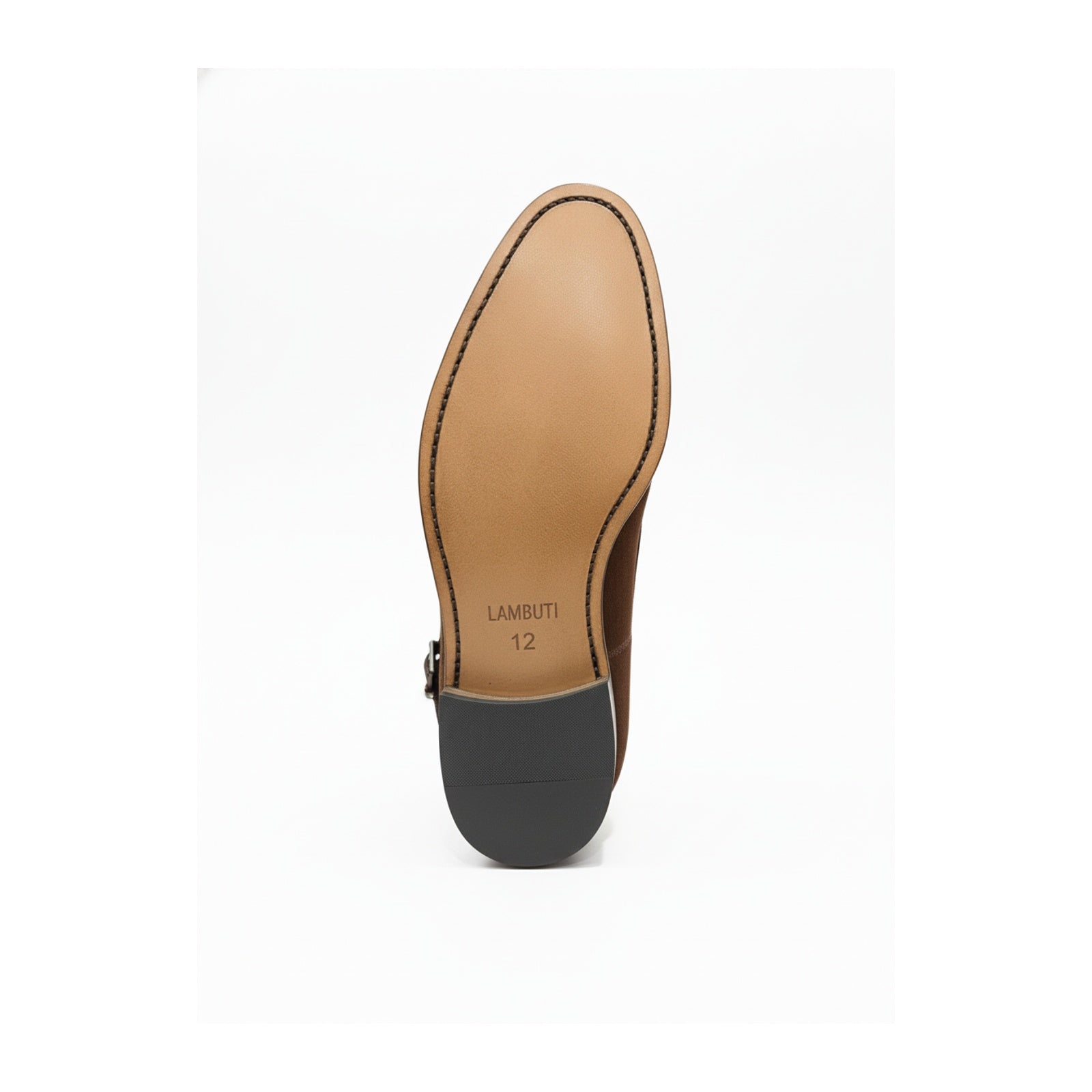 sole-view - Men's Brown Suede Jodhpurs Boots with Ankle Strap