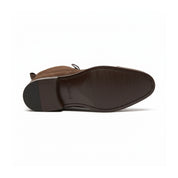 sole-view - Men's Brown Suede Lace-Up Ankle Boots