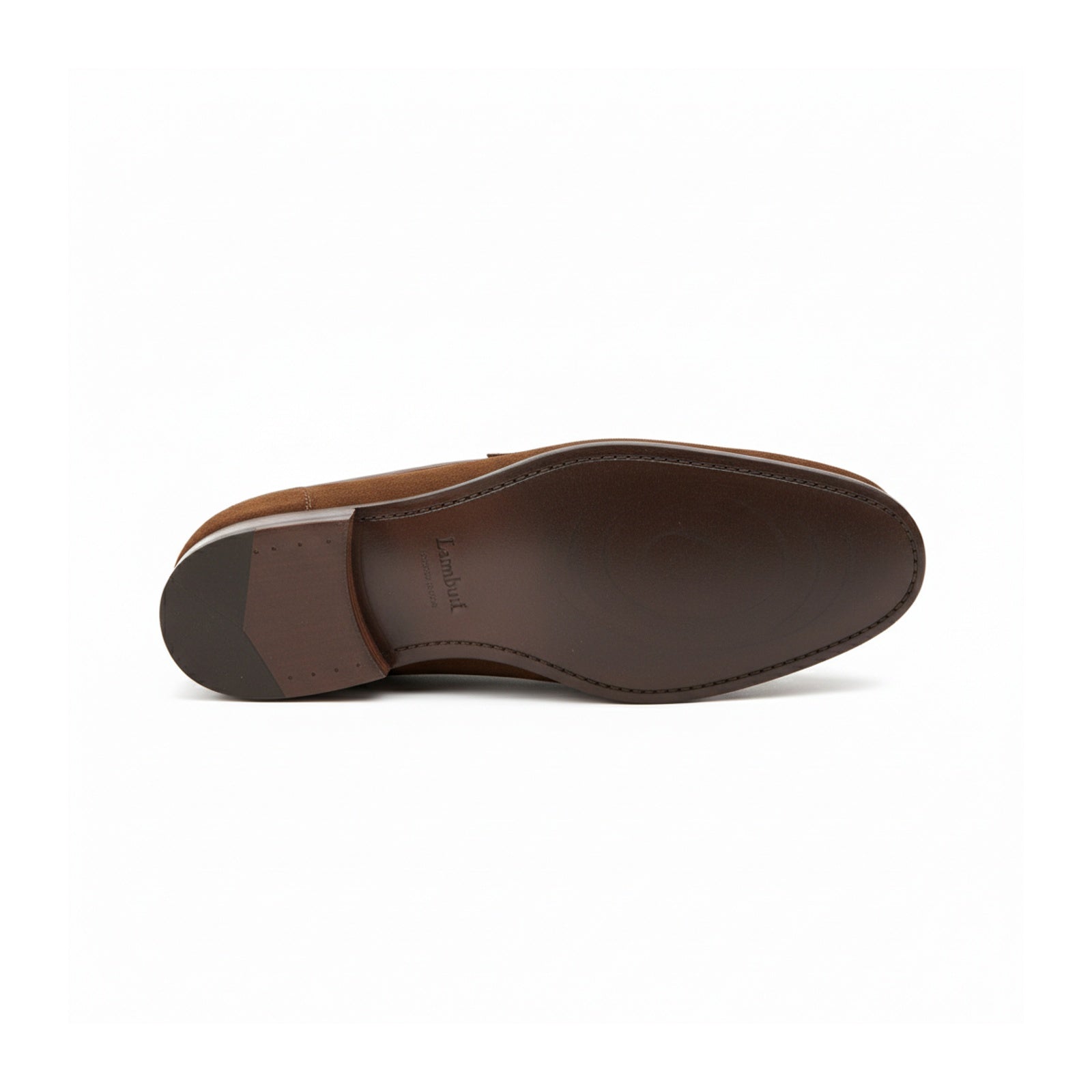sole-view - Men's Brown Suede Moccasin Loafers