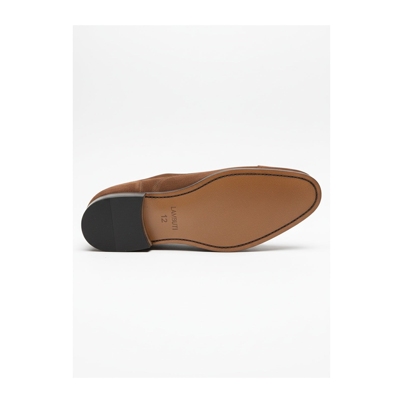 sole-view - Men's Brown Suede Oxford Shoes