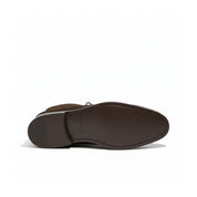 sole-view - Men's Brown Suede Oxfords Ankle Boots